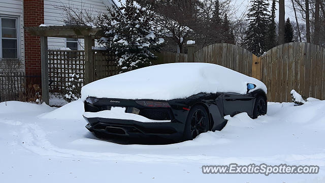 Lamborghini Aventador spotted in London, Canada