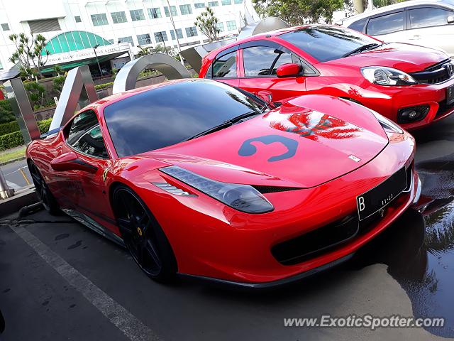 Ferrari 458 Italia spotted in Jakarta, Indonesia