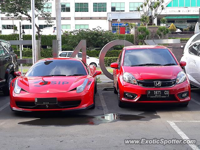 Ferrari 458 Italia spotted in Jakarta, Indonesia