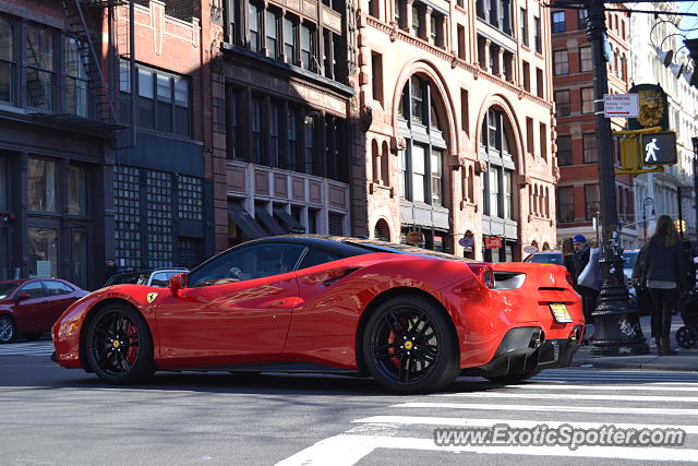 Ferrari 488 GTB spotted in Manhattan, New York