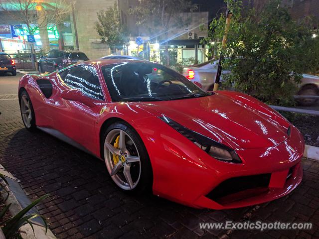 Ferrari 488 GTB spotted in Karmiel, Israel