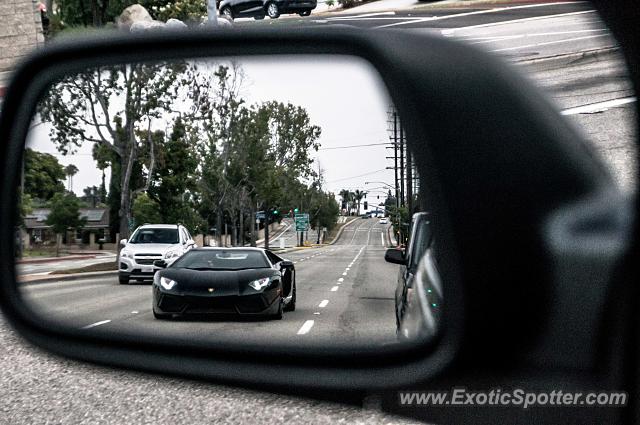 Lamborghini Aventador spotted in Newport Beach, California