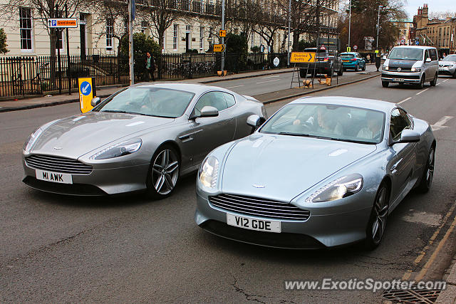 Aston Martin DB9 spotted in Cambridge, United Kingdom