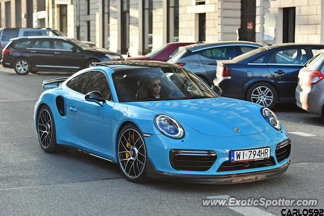 Porsche 911 Turbo spotted in Warsaw, Poland