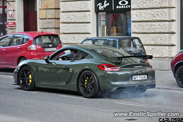 Porsche Cayman GT4 spotted in Warsaw, Poland