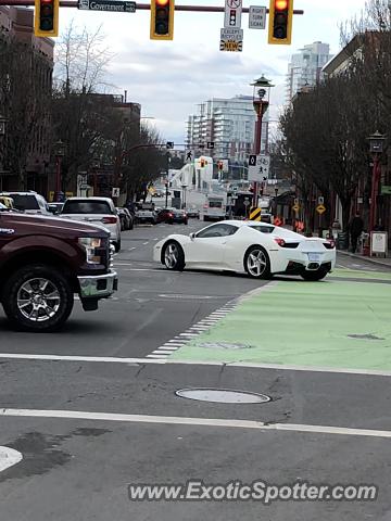 Ferrari 458 Italia spotted in Victoria, Canada