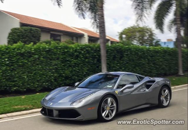 Ferrari 488 GTB spotted in Fort Lauderdale, Florida