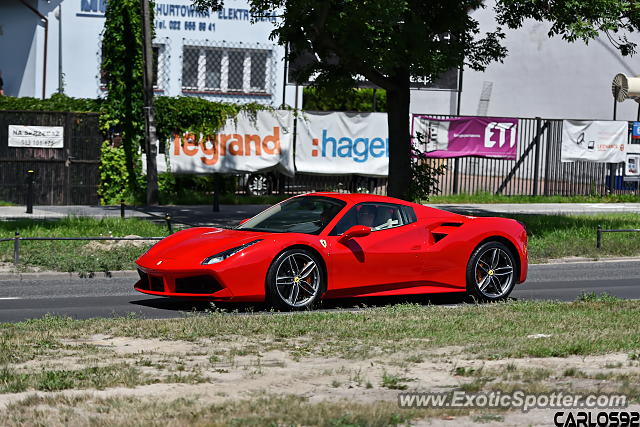 Ferrari 488 GTB spotted in Warsaw, Poland