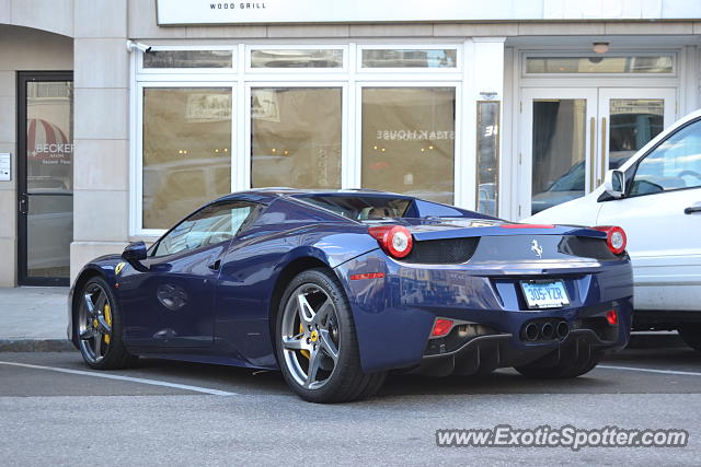 Ferrari 458 Italia spotted in Greenwich, Connecticut