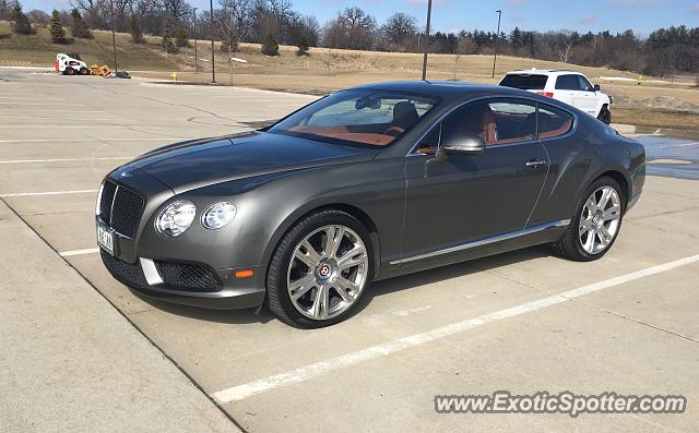 Bentley Continental spotted in Des Moines, Iowa