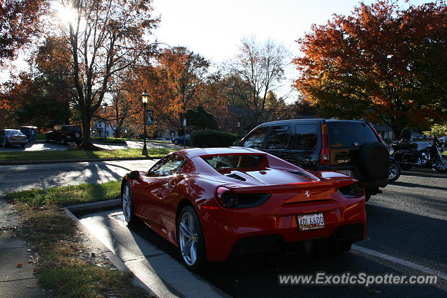 Ferrari 488 GTB spotted in Great falls, Virginia