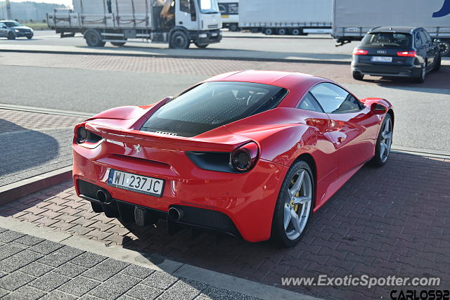 Ferrari 488 GTB spotted in Warsaw, Poland