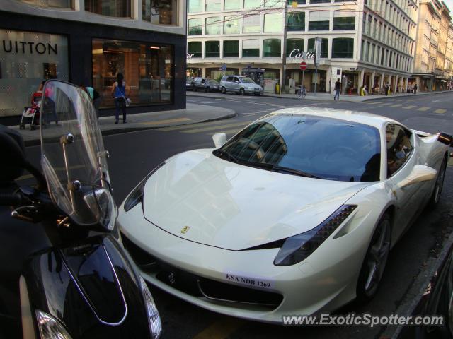 Ferrari 458 Italia spotted in Geneva, Switzerland