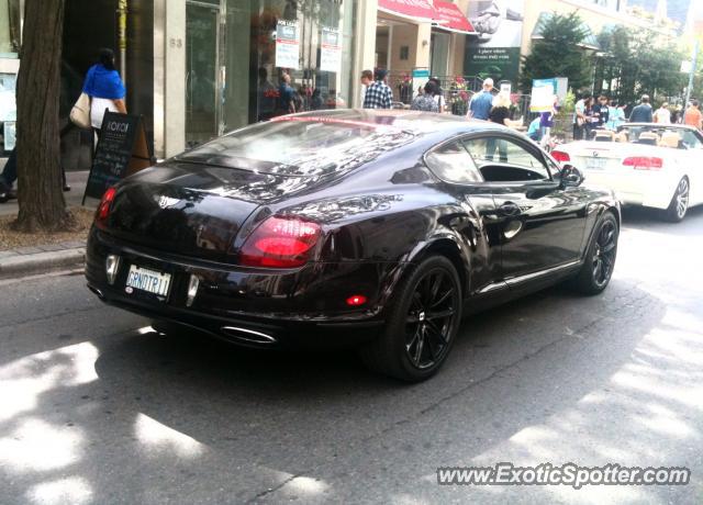 Bentley Continental spotted in Toronto Ontario, Canada