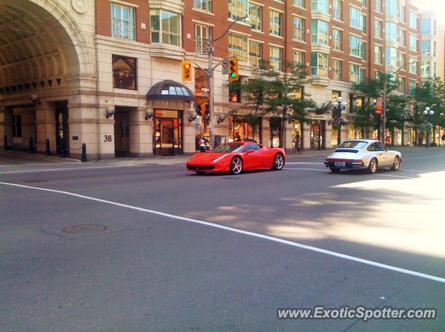 Ferrari 458 Italia spotted in Toronto Ontario, Canada