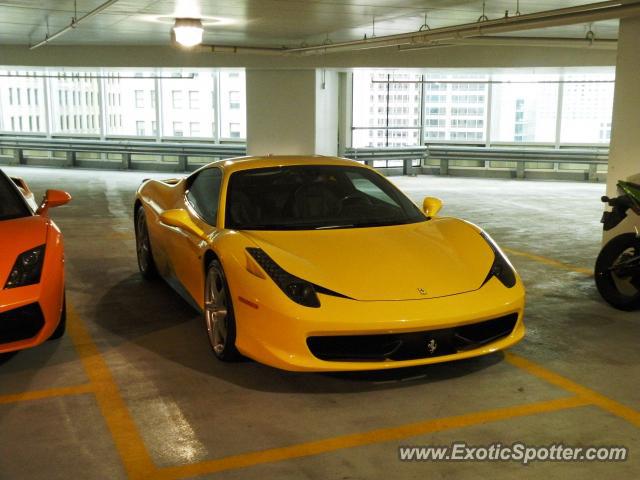 Ferrari 458 Italia spotted in Chicago , Illinois