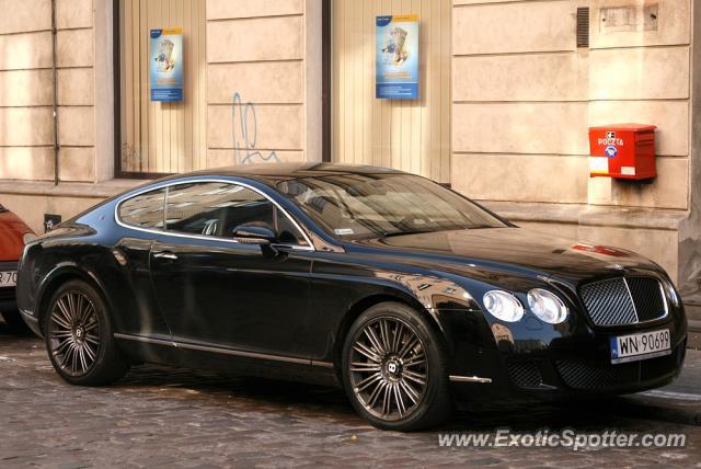 Bentley Continental spotted in Warsaw, Poland