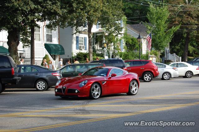 Alfa Romeo 8C spotted in Sag Harbor, New York