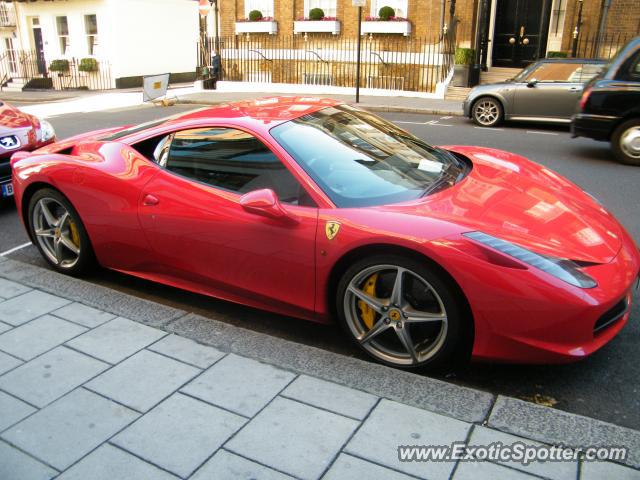 Ferrari 458 Italia spotted in London, United Kingdom