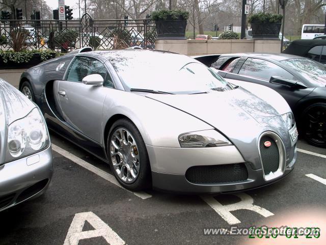 Bugatti Veyron spotted in London, United Kingdom