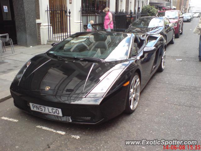 Lamborghini Gallardo spotted in London, United Kingdom