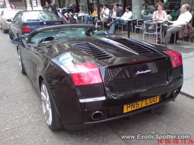 Lamborghini Gallardo spotted in London, United Kingdom