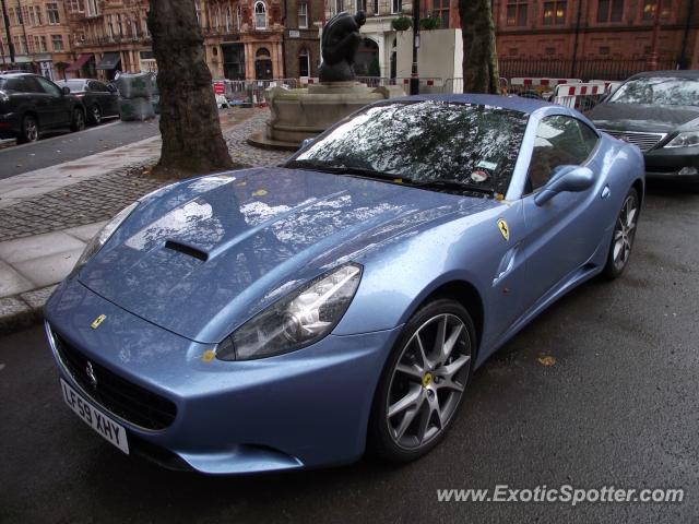 Ferrari California spotted in London, United Kingdom