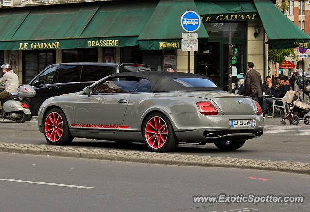 Bentley Continental spotted in Paris, France