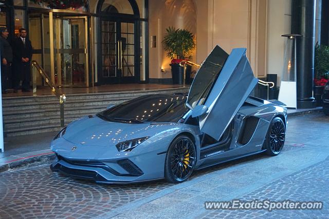 Lamborghini Aventador spotted in Beverly Hills, California