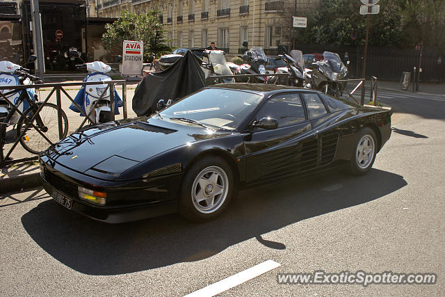 Ferrari Testarossa spotted in Paris, France