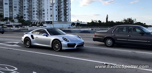 Porsche 911 Turbo spotted in Miami Beach, Florida