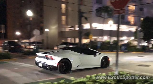 Lamborghini Huracan spotted in South beach, Florida