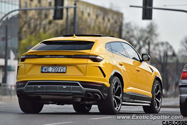 Lamborghini Urus spotted in Warsaw, Poland