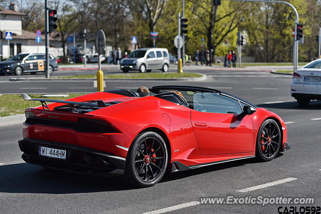 Lamborghini Huracan spotted in Warsaw, Poland