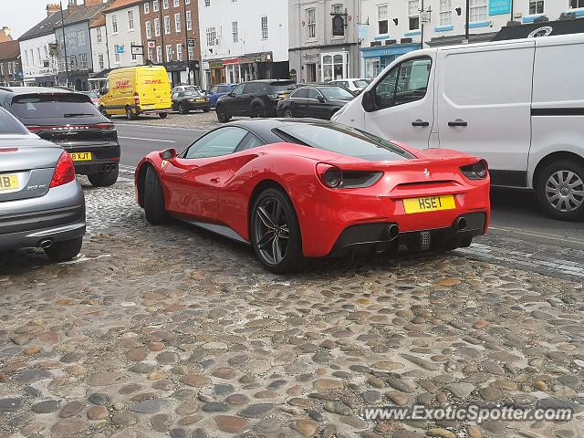 Ferrari 488 GTB spotted in Yarm, United Kingdom