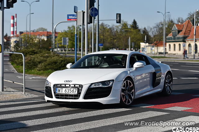 Audi R8 spotted in Warsaw, Poland