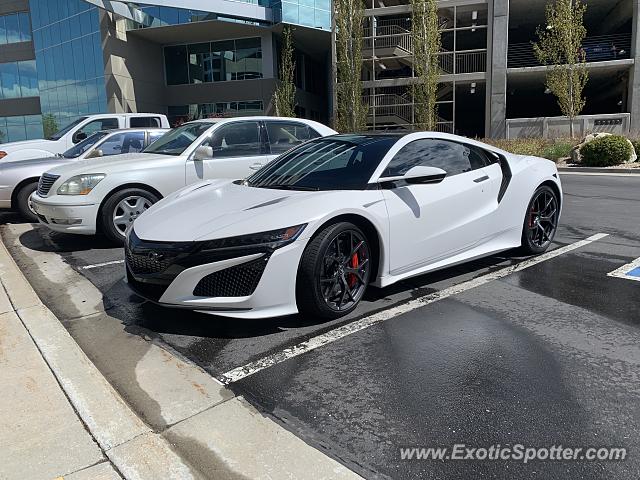 Acura NSX spotted in Cottonwood Hts., Utah