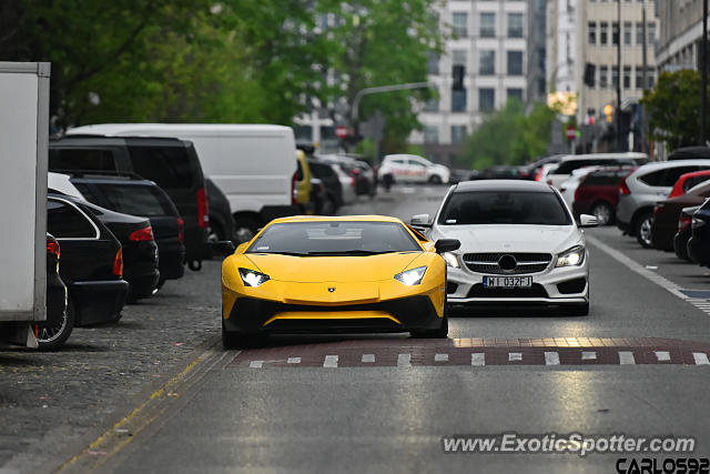 Lamborghini Aventador spotted in Warsaw, Poland