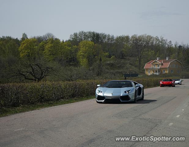 Lamborghini Aventador spotted in Skokloster Slott, Sweden