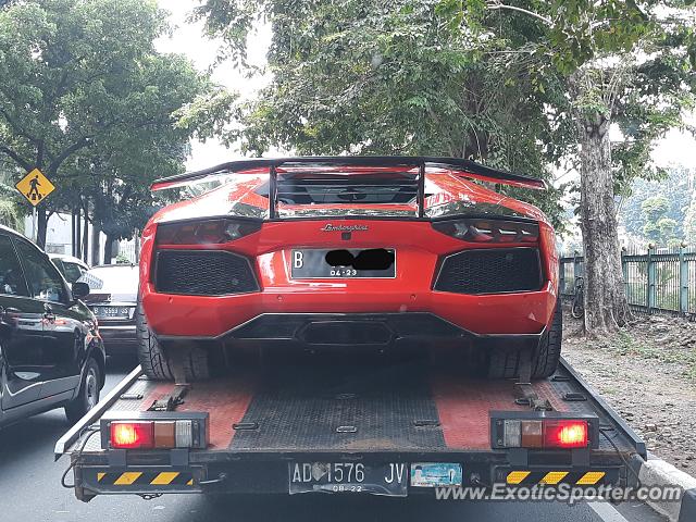 Lamborghini Aventador spotted in Jakarta, Indonesia