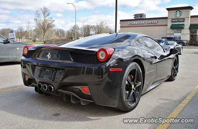 Ferrari 458 Italia spotted in Winnipeg, Canada