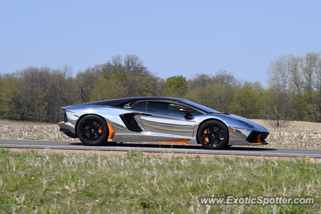 Lamborghini Aventador spotted in Medina, Minnesota