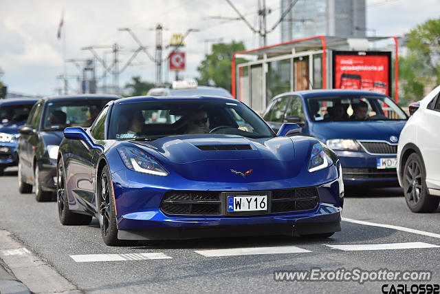 Chevrolet Corvette Z06 spotted in Warsaw, Poland