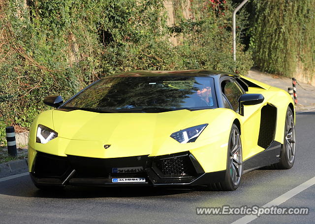 Lamborghini Aventador spotted in Istanbul, Turkey