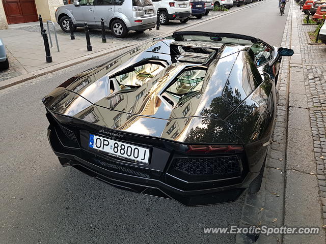 Lamborghini Aventador spotted in Warsaw, Poland