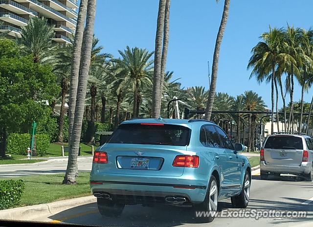 Bentley Bentayga spotted in Miami, Florida