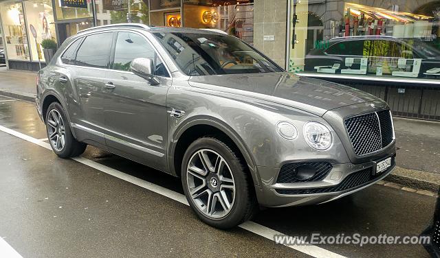 Bentley Bentayga spotted in Zürich, Switzerland