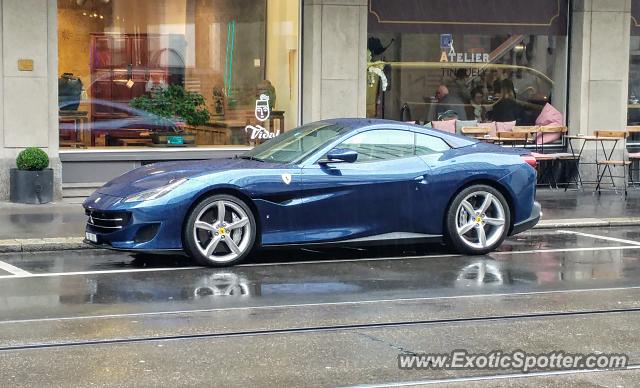 Ferrari Portofino spotted in Zurich, Switzerland