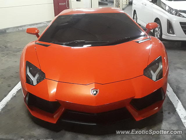 Lamborghini Aventador spotted in Jakarta, Indonesia