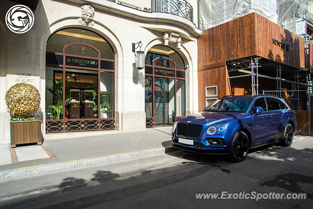 Bentley Bentayga spotted in Paris, France